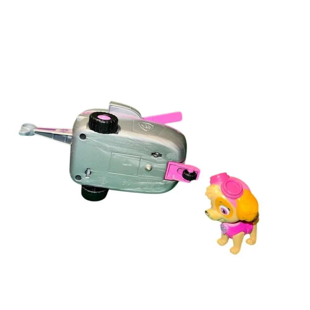 Paw Patrol Skye Helicopter Vehicle and Figure Set Pink Grey Toy Spin‎ Master